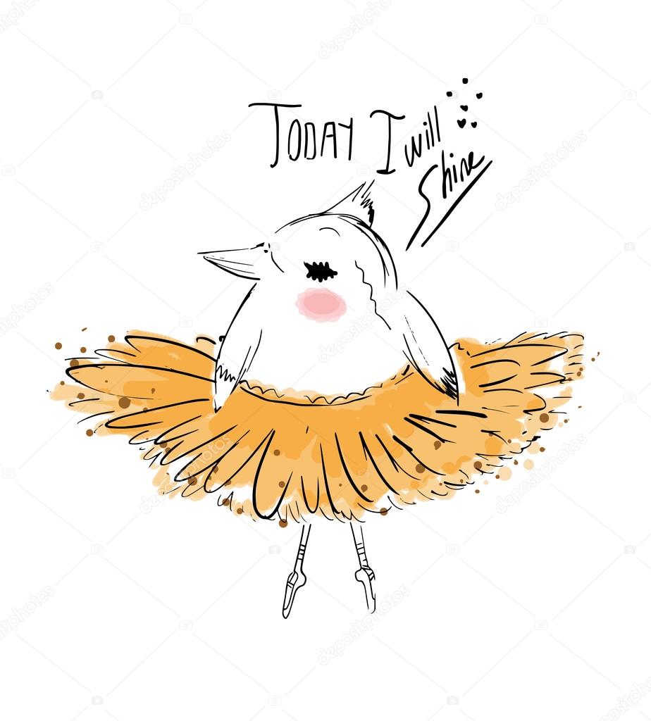 cute bird ballet