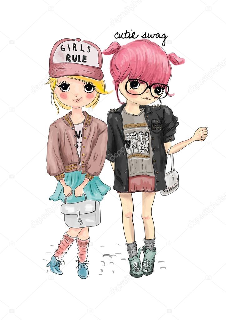 Fashion girls Vector Art Stock Images | Depositphotos Fashion girls Vector Art Stock Images | Depositphotos