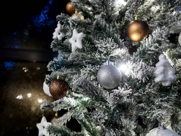 Árvore Natal Decorada Para Férias Natal Imagens De Bancos De Imagens