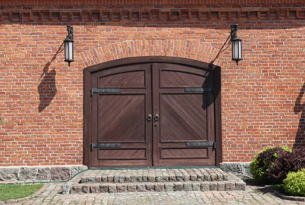 Old gateway to a utility room in Germany.