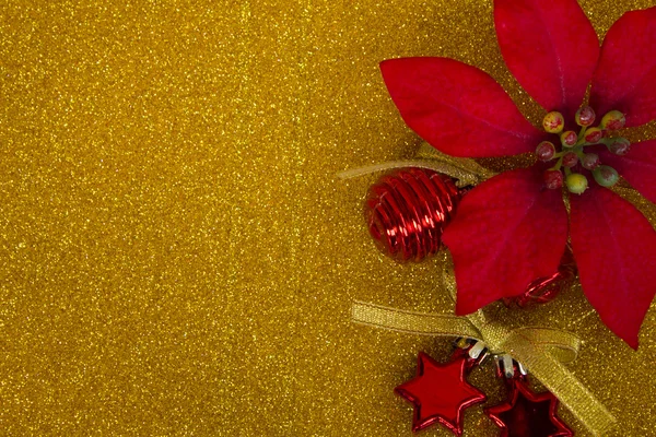 Ornaments on gold blackground — Stock Photo, Image