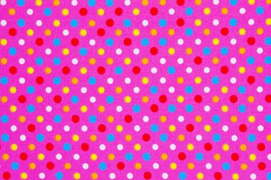pembe polka dot sınır ile renkli elips desen 
