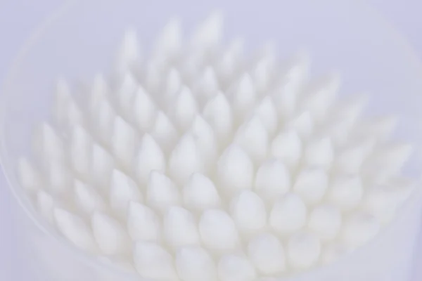 Primo piano delle teste di cotone, mostrando le fibre morbide . — Foto Stock