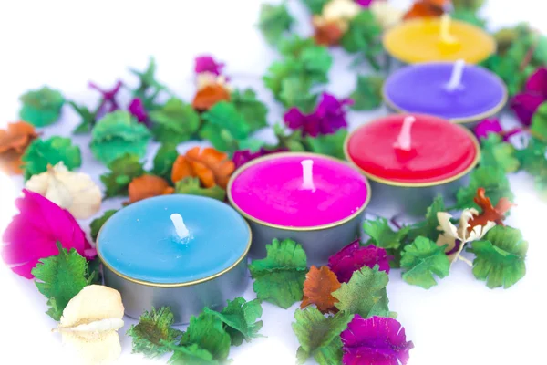 Velas perfumadas, muy clorfull — Foto de Stock