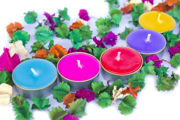 Scented candles, very clorfull