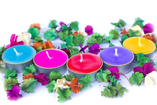 Scented candles, very clorfull — Stock Photo, Image