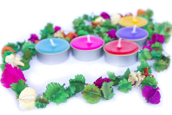 Scented candles, very clorfull — Stock Photo, Image