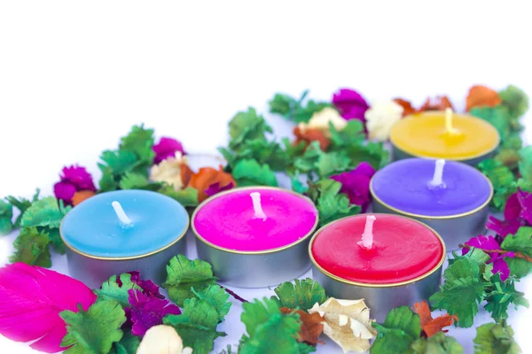 Scented candles, very clorfull — Stock Photo, Image