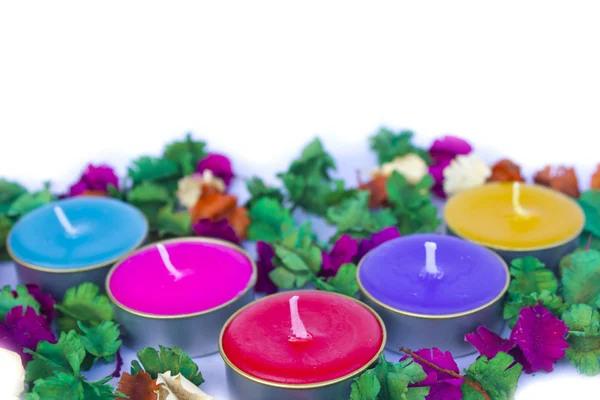 Candele profumate, molto clorate — Foto Stock