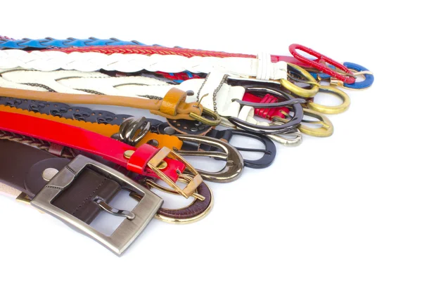 Belt - vrouw accessoires geïsoleerd op wit — Stockfoto