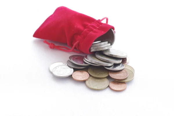 Red pocket bag stock photo — Stock Photo, Image