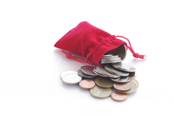 Red pocket bag stock photo — Stock Photo, Image