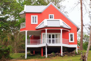 Banliyö ev bahçe - stok görüntü ile