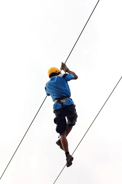 Zip line - Stock beeld — Stockfoto