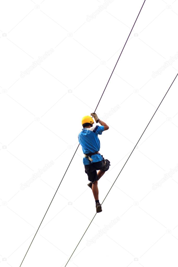 Zip line - Stock Image