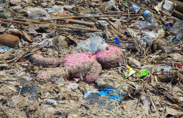 Poupée effrayante abandonnée - Image en stock — Photo