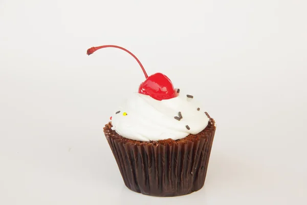 Wiśnia Cupcake - pień obrazu — Zdjęcie stockowe
