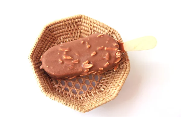 Almendras de chocolate icelolly - Imagen de stock — Foto de Stock