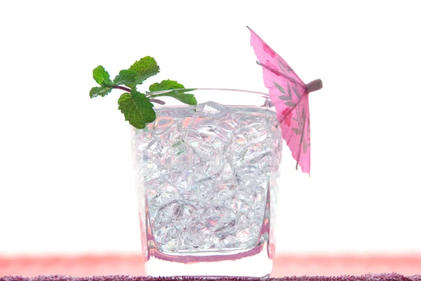 Mojito Glass Cocktail Isolated White - Stock Image — Stock Photo, Image