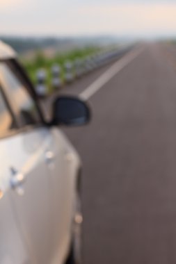 Hazır Fotoğraf - bulanıklık araba yolda.