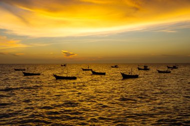 Hazır Fotoğraf - doğal görünümü, tekne yüzen deniz güneş süre içinde
