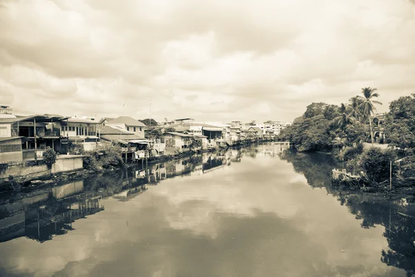 Vieux pêcher le village - Image de stock — Photo