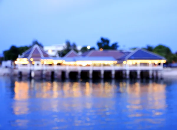 Stock Photo - Blurred image of Restaurants  night life with boke — Stock Photo, Image