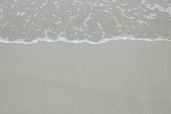 Stock Photo - sandy beach, sea shore with waves — Stock Photo, Image