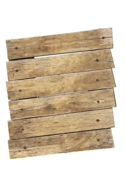 Stockfoto: Oude planken geïsoleerd op wit — Stockfoto