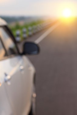 Hazır Fotoğraf - bulanıklık araba yolda.