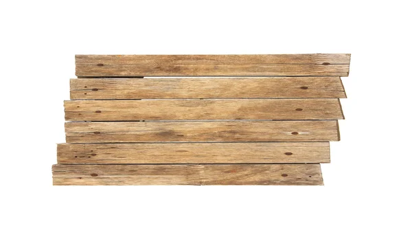 Voorraad foto: oude hout plank geïsoleerd op witte achtergrond — Stockfoto