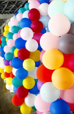 Stok fotoğraf renkli dekoratif balon arka plan