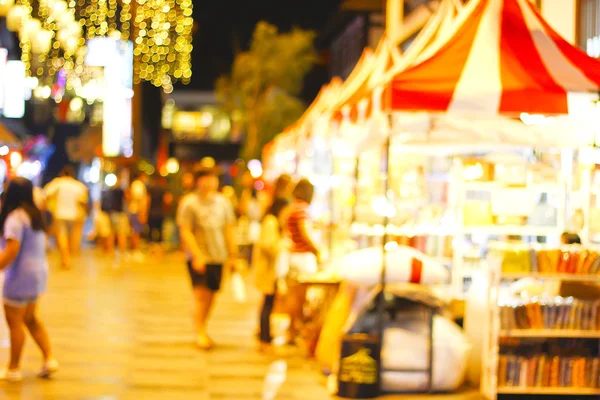 Stock Photo: Blurry shot and beautiful bokeh of japan town night