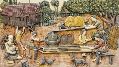 Stok fotoğraf yerli Tay kalıplama sanat stil