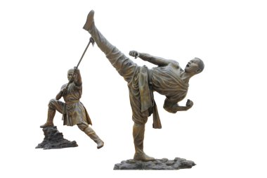 Stok fotoğraf: Shaolin savaşçı keşiş Çin tapınak Viharn Sien içinde
