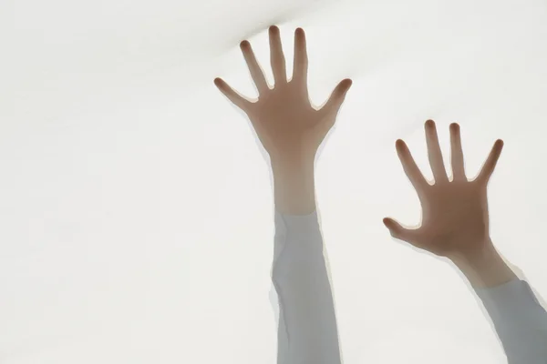 Σκιαγραφία από τα δύο χέρια — Φωτογραφία Αρχείου