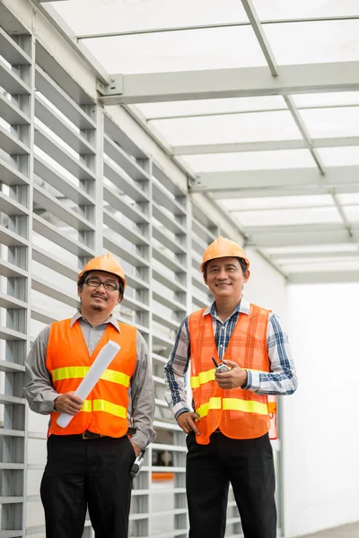 Lächelnde vietnamesische Ingenieure — Stockfoto