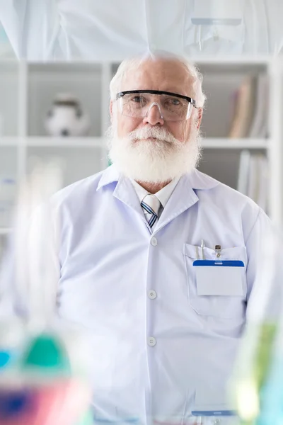 Portrait of senior scientistt — Stock Photo, Image