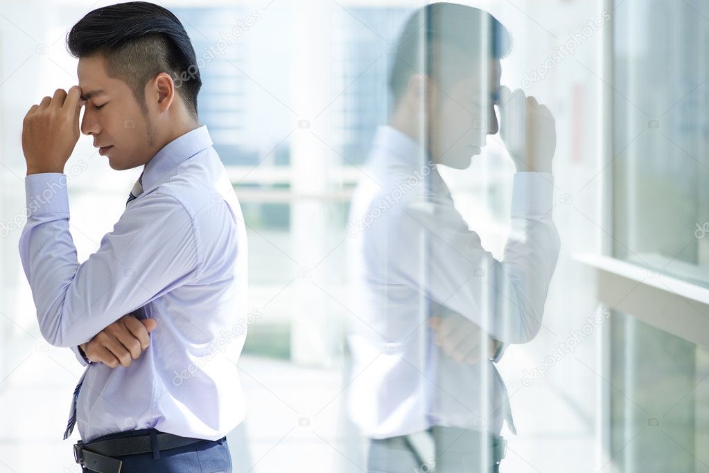 Businessman standing at office