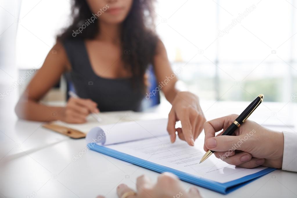 businessman signing agreement