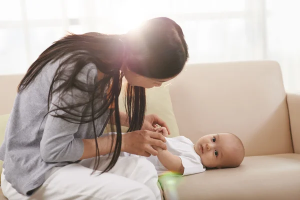 Mamma och baby — Stockfoto