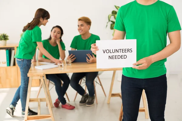 Comunidad necesita voluntarios — Foto de Stock