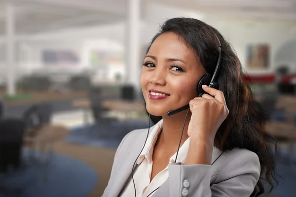 Operador de call center — Fotografia de Stock