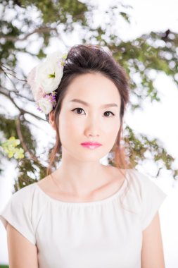 güzel Çinli kadın