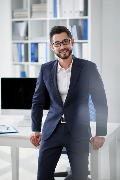 Confident handsome entrepreneur — Stock Photo, Image