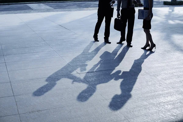 Zakelijke collega's buitenshuis — Stockfoto