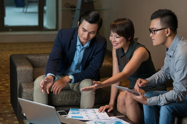 Ondernemers werken samen — Stockfoto