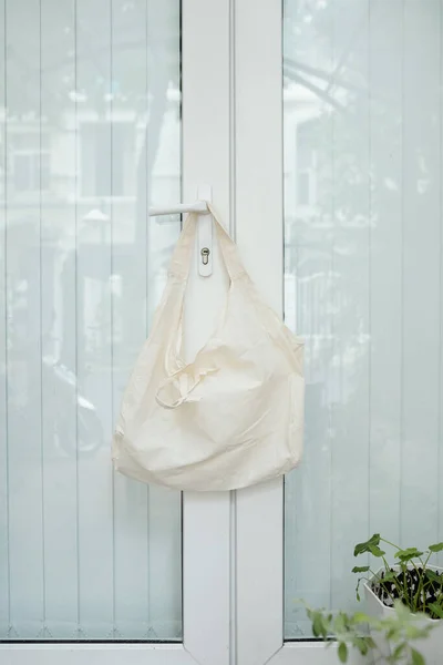 Επαναχρησιμοποιήσιμη τσάντα αγορών υφάσματος — Φωτογραφία Αρχείου