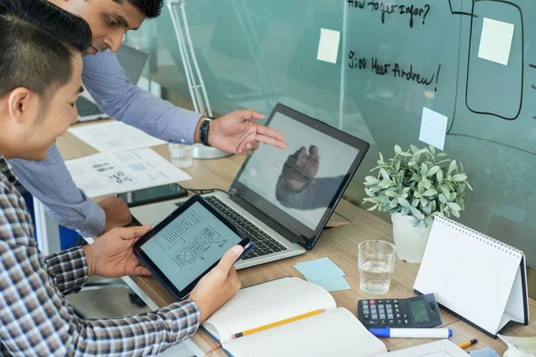 Team of UI Designers Working on Interface — Stockfoto