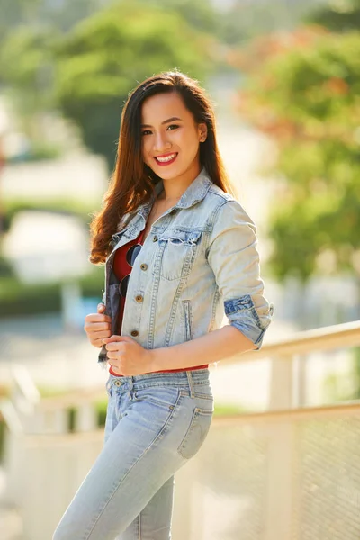 Pretty Attractive Young Woman — Stock Photo, Image